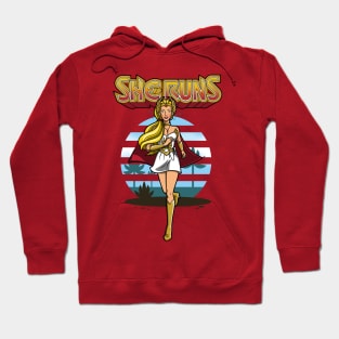 Pretty Superheroine Running Jogging Hoodie